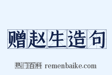 赠赵生造句是什么意思的图片